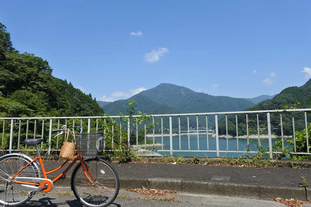 丹沢湖を眺めて、汗かき！ぐるっとレンタサイクリング